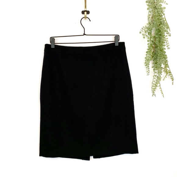 J. Crew Dresses & Skirts - J. CREW Women's Black Career Wool Pencil Skirt 10